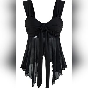 Elegant Black Women's Top